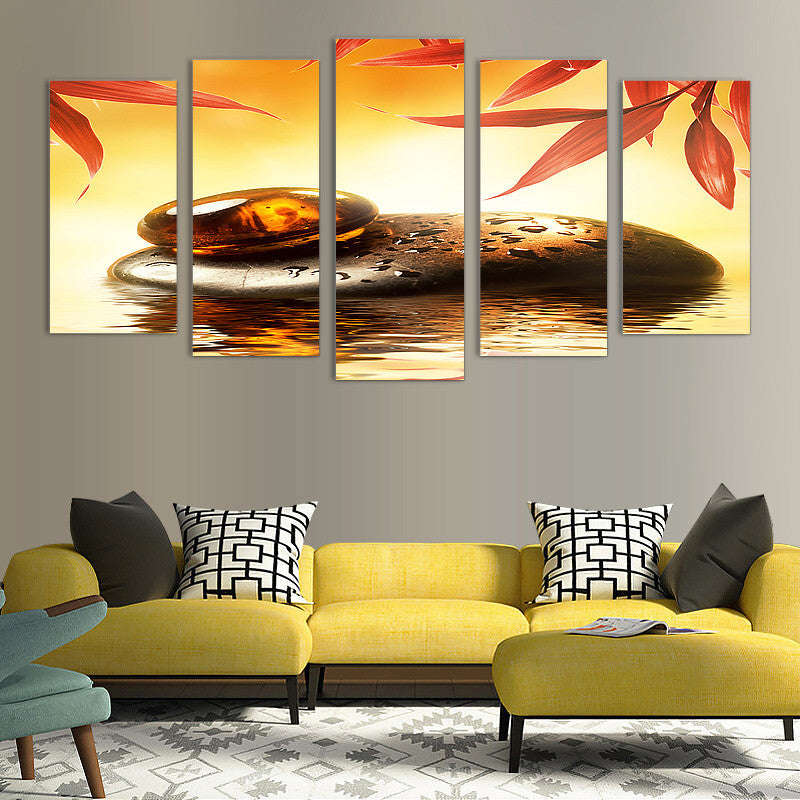 5 Pieces Decorative 3D Painting "Amber Warmth"