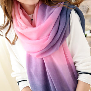Gradient Colored Lightweight Scarves