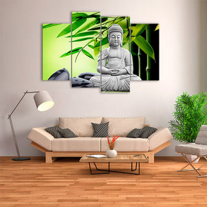 4 Pieces Decorative 3D Painting "Inspiring Buddha"