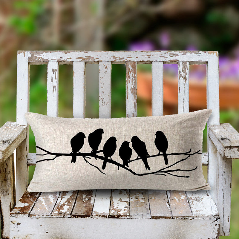 Decorative Birds Pillowcase
