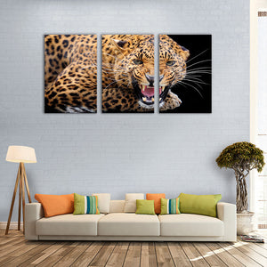 3 Pieces Decorative 3D Painting "Leopard's Teeth"