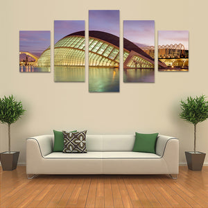 5 Pieces Decorative 3D Painting "Valencia Science City"