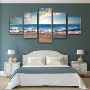 5 Pieces Decorative 3D Painting "Sun in the Horizon"