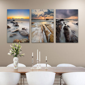 3 Pieces Decorative 3D Painting "Foggy Waters"