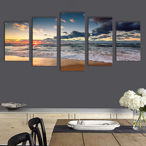 5 Pieces Decorative 3D Painting "Fragmented Dawn Clouds"
