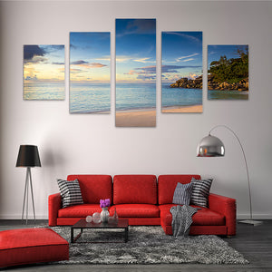 5 Pieces Decorative 3D Painting "Tropical Morning"