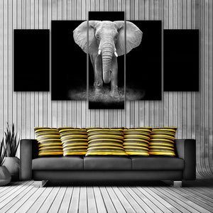 5 Pieces Decorative 3D Painting "The Last Elephant" 