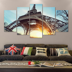 5 Pieces Decorative 3D Painting "Eiffel Tower"