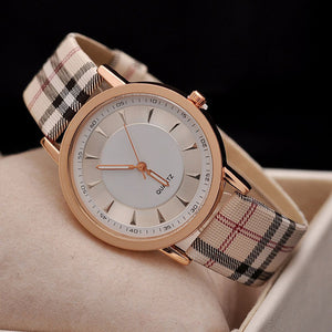 Casual Leather Wrist-Watch