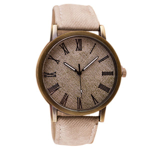 Casual Quartz Wrist Watch - Wheat Brown