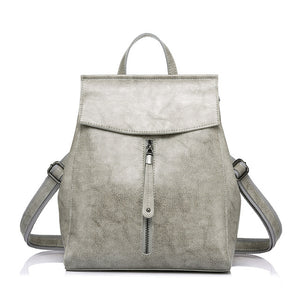 Split Leather Backpack - 8 Colors
