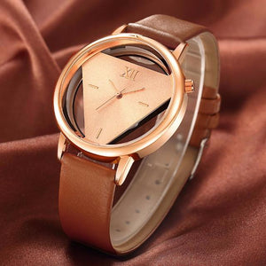 Leather Quartz Wrist Watch - 5 Colors
