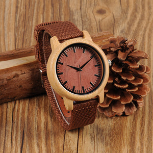 Nylon Bamboo Wristwatch