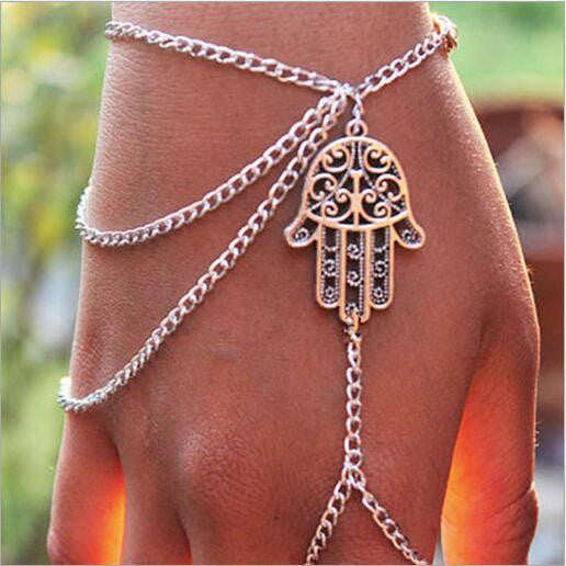 FREE! We're giving away 250 of these  Beautiful Hamsa Silver Plated Bracelets. Just pay shipping!