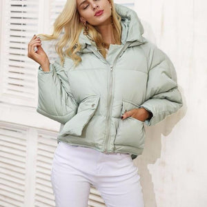 Casual Short Hooded Padded Parka - 4 Colors