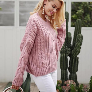 One Size Knitted Sweater - 4 Colors