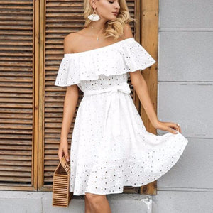 Off-Shoulder Lace Dress