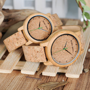 Casual Bamboo Wristwatch for Man & Woman