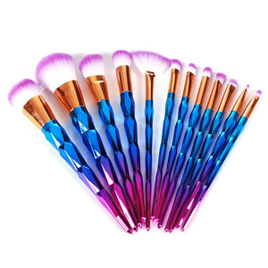 Rainbow Professional Makeup 12-Piece Brush Set