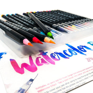 Vibrant Watercolor Brush Pen Set